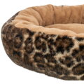 Luxusný plyšový pelech pre mačky LEO soft 50cm hnedá/leopard, Trixie