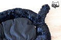 Čierny pelech Cat in black 50 × 40 × 9 cm, Tommi