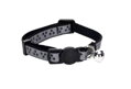 Reflexný obojok pre mačky s hviezdičkami čierny, Nobleza