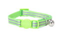 Reflexný obojok pre mačky s pruhmi zelený, Nobleza