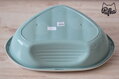 Rohové WC s okrajom pre mačky Shuttle corner zelené 49x40x17,5 cm, Georplast