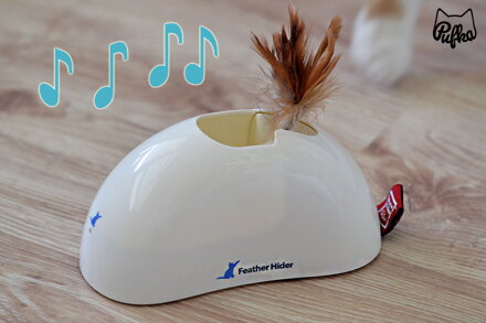 Interaktívna hračka pre mačky Feather hider so zvukom vtáčikov, GIGWI
