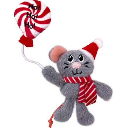 Šuštiaca vianočná hračka Cat Holiday Occasions Mouse, KONG