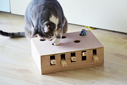 Mačací klavír Whac-A-Mole 24 x 34 cm, Pufka