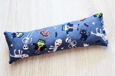 Halloweenska limitka - MEGA kopací vankúšik s kocúrnikom Frankencat, Pufka