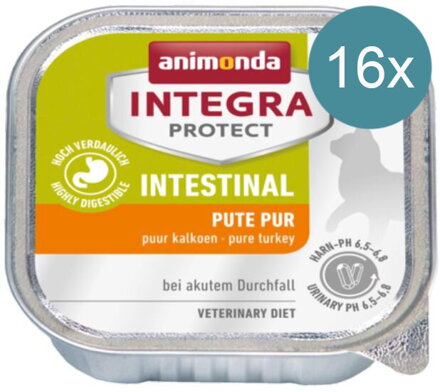 Vanička INTEGRA Protect Intestinal trávenie morčacie 100g x 16, ANIMONDA