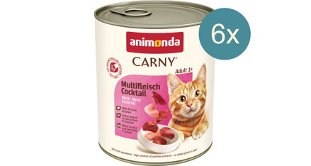 Konzerva CARNY ADULT mäsový koktejl 800 g x 6, Animonda