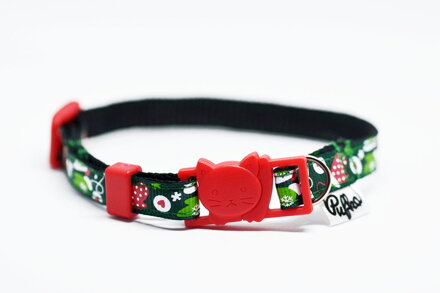 Obojok pre mačku Mačacie Vianoce 19-29cm, Pufka