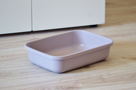 WC pre mačiatka z recyklovaného plastu KITTY NEW sivobéžová pastelová 27x9x37cm, Trixie