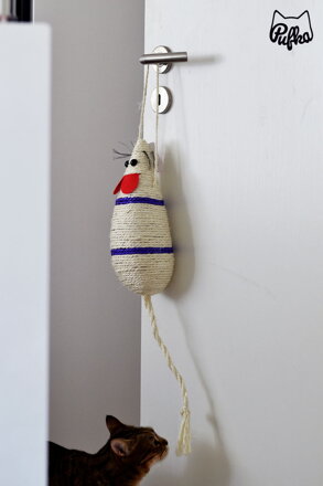 Závesné škrabadlo - myš 31cm, Tatrapet