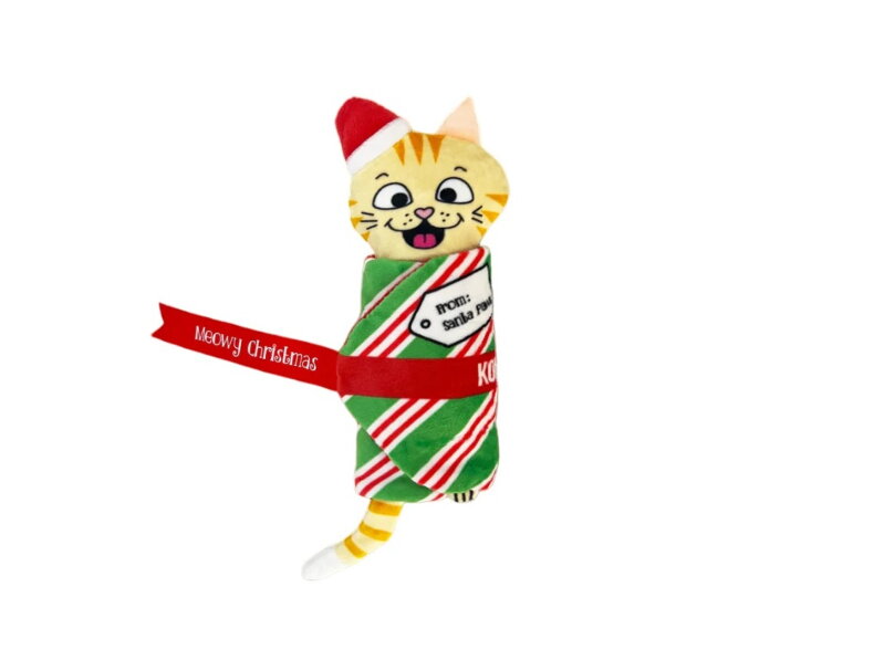 Šuštiaca hračka Holiday Pull-A-Partz Present, KONG