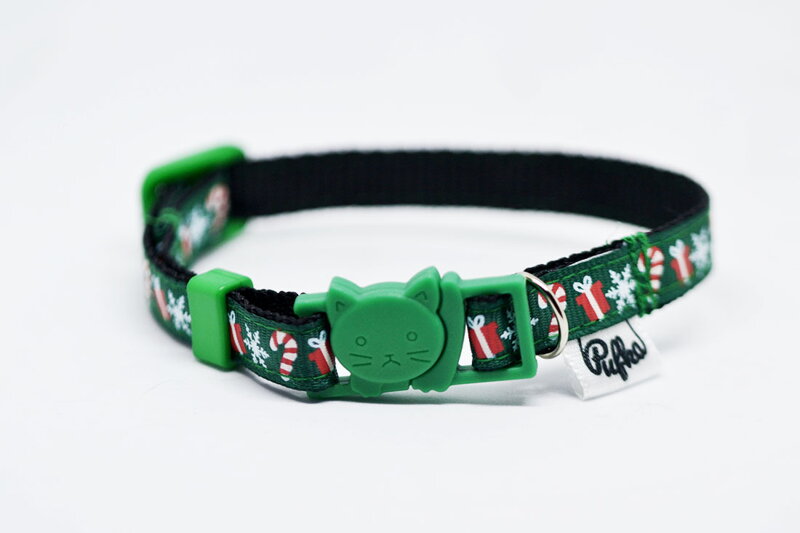 Obojok pre mačku Vianočné darčeky 19-29cm, Pufka
